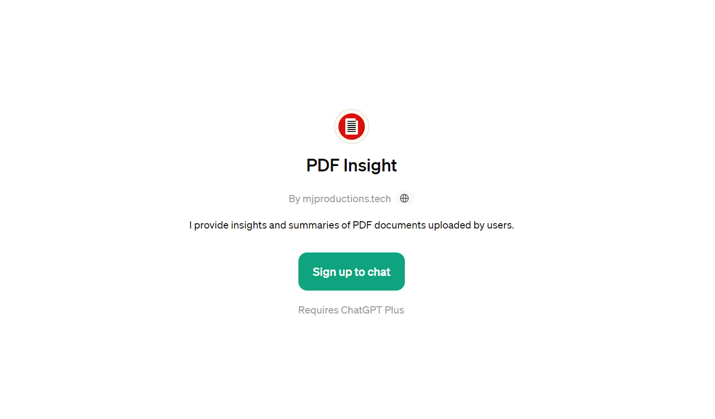 PDF Insight - Get Data and Summaries from PDFs