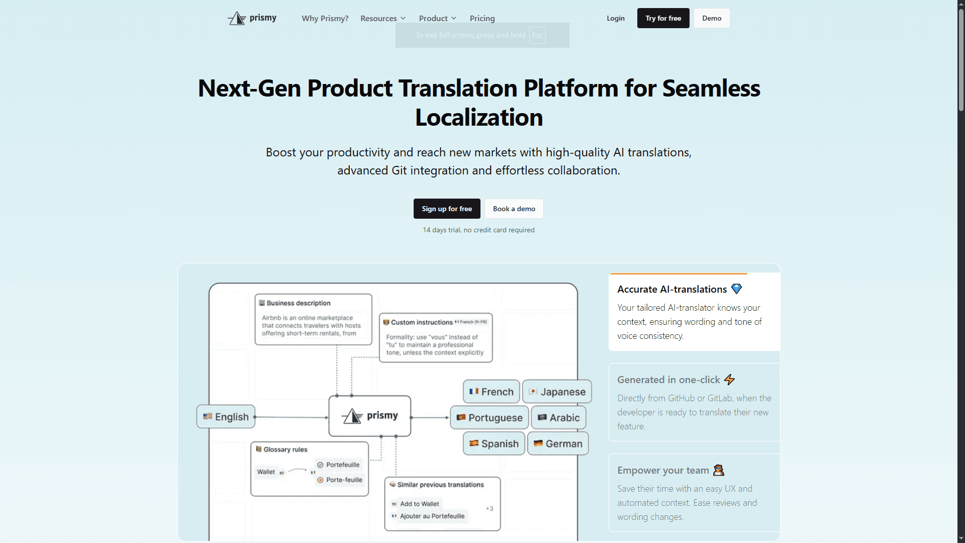 Prismy - AI-Powered Localization Platform