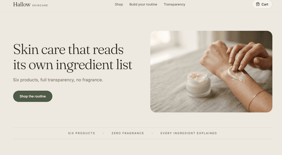 Skincare ecommerce template