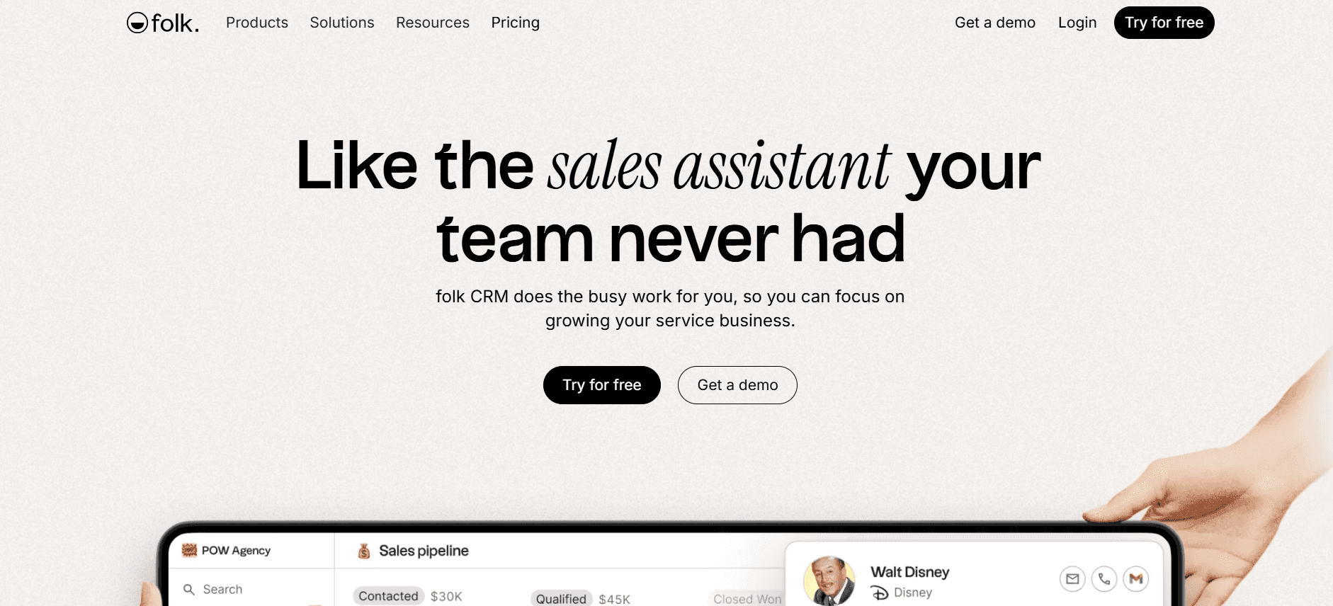  folk - The CRM That Helps You Sell and Close More Deals