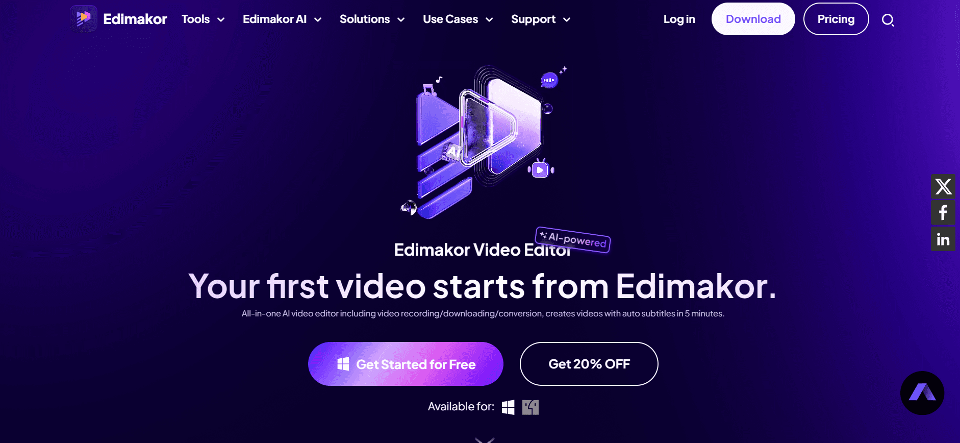 HitPaw Edimakor - AI Video Editor for Making Stunning Videos