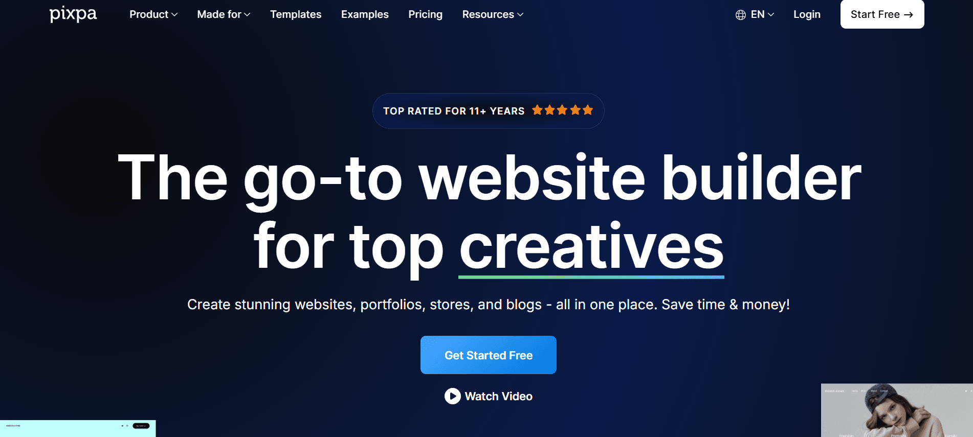 Pixpa - Create a Portfolio Website