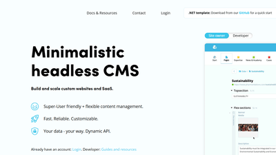 Easyweb - Minimalistic Headless CMS