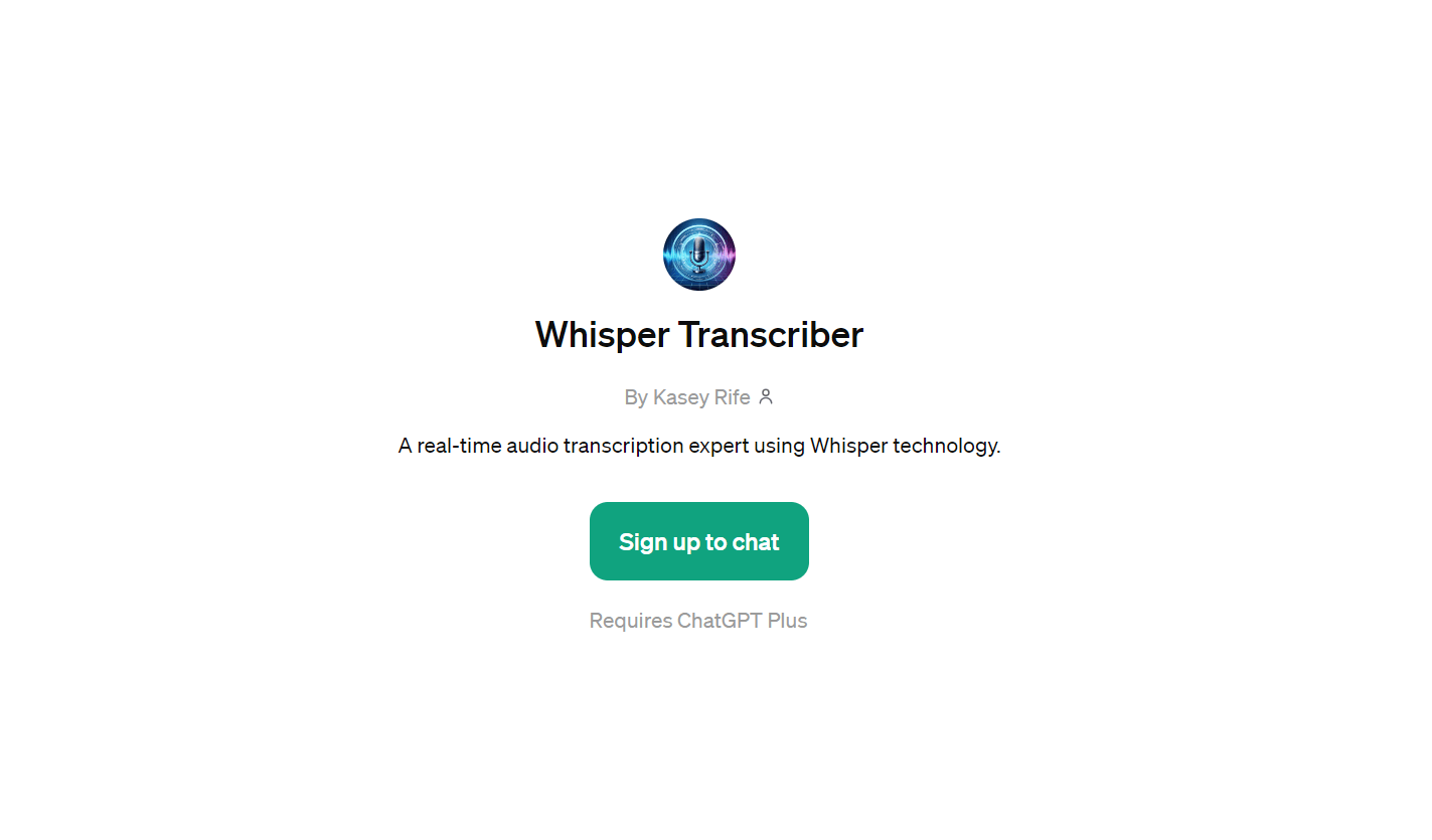 Whisper Transcriber - Convenient Transcriptions