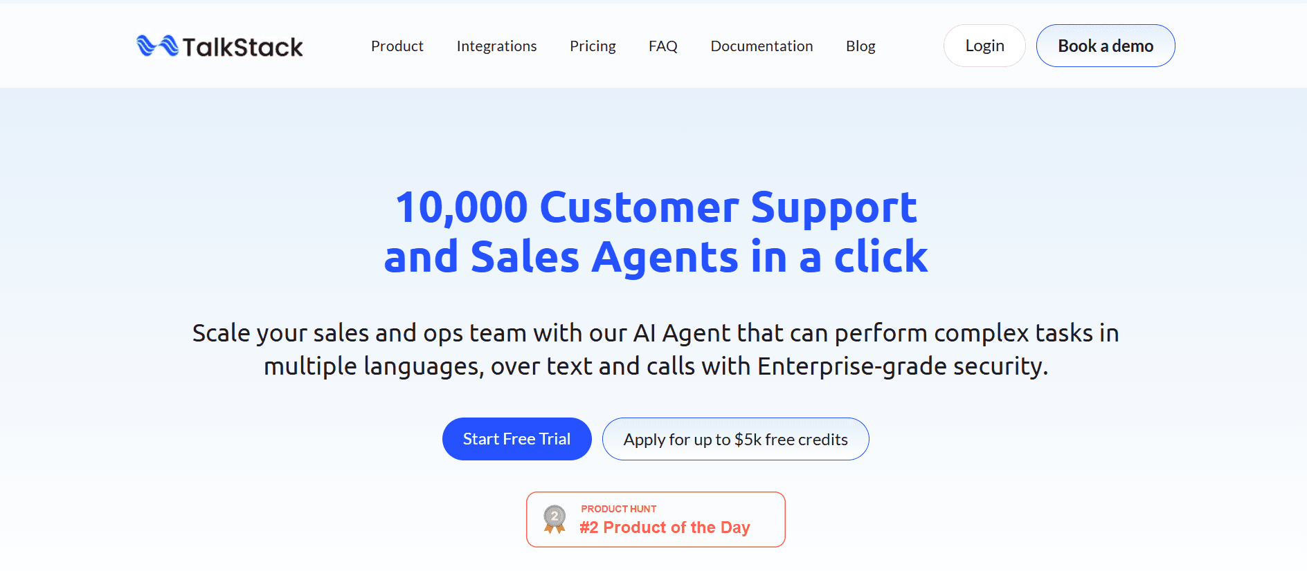TalkStack - AI Agent That Unlocks 24/7 Sales & Support