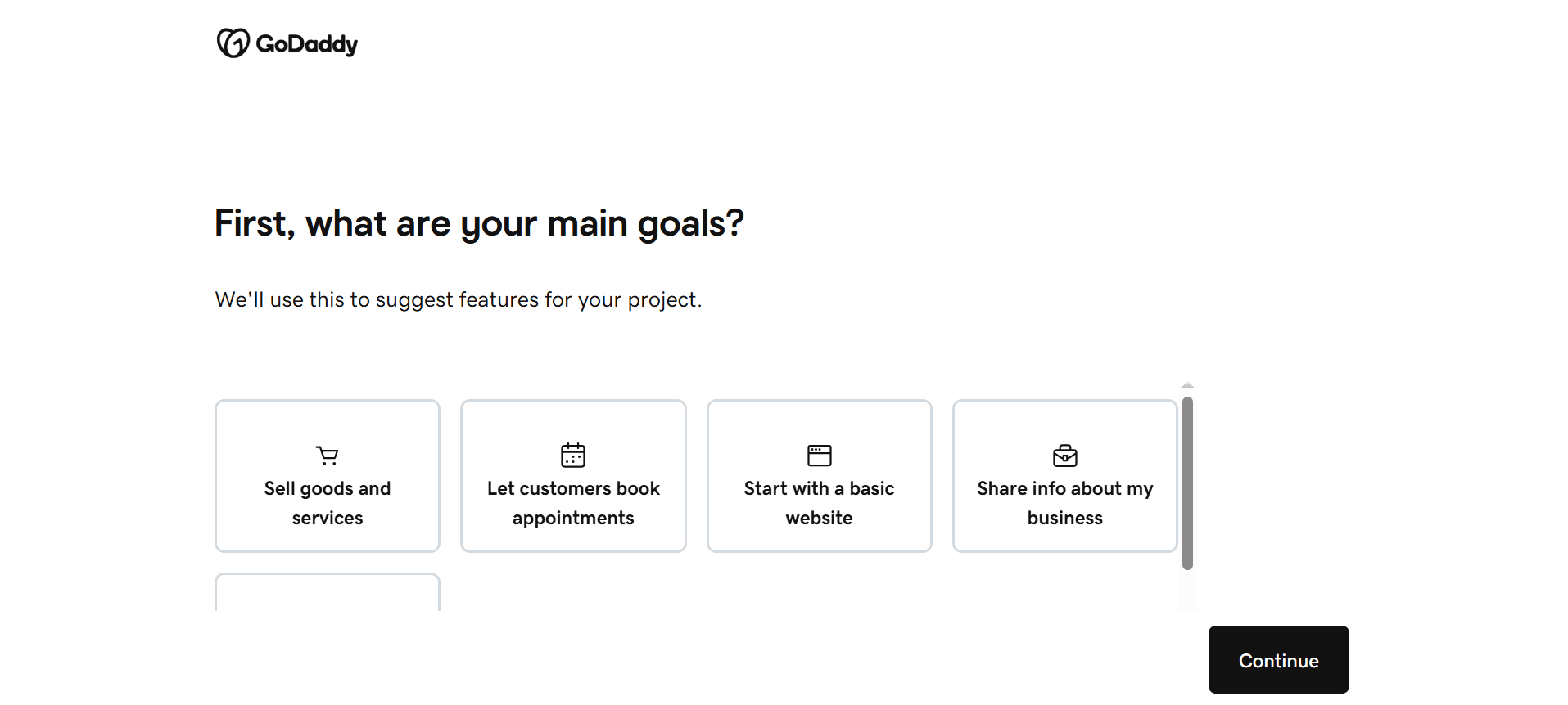 GoDaddy - Generate a Website Using AI