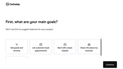 GoDaddy - Generate a Website Using AI