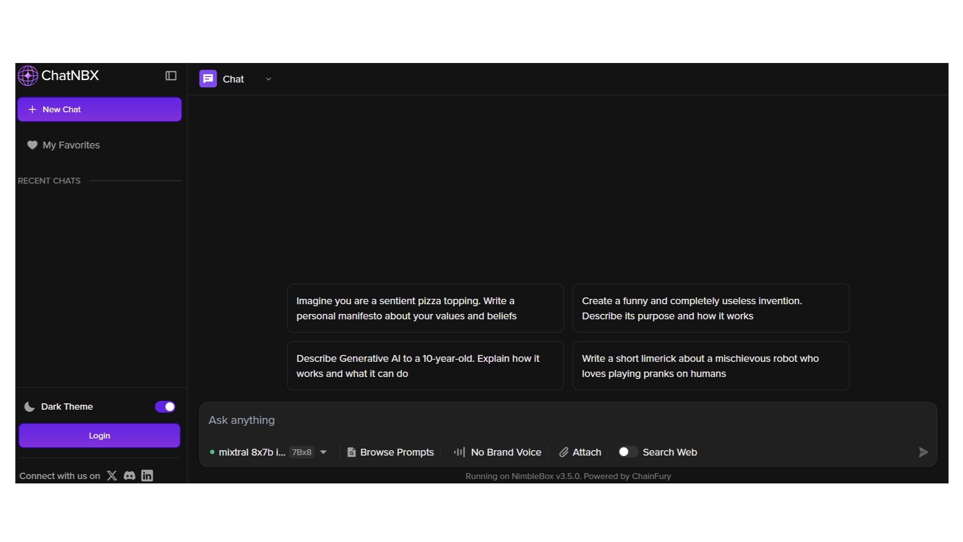 ChatNBX - Free Chat Platform for Your Generative AI Needs
