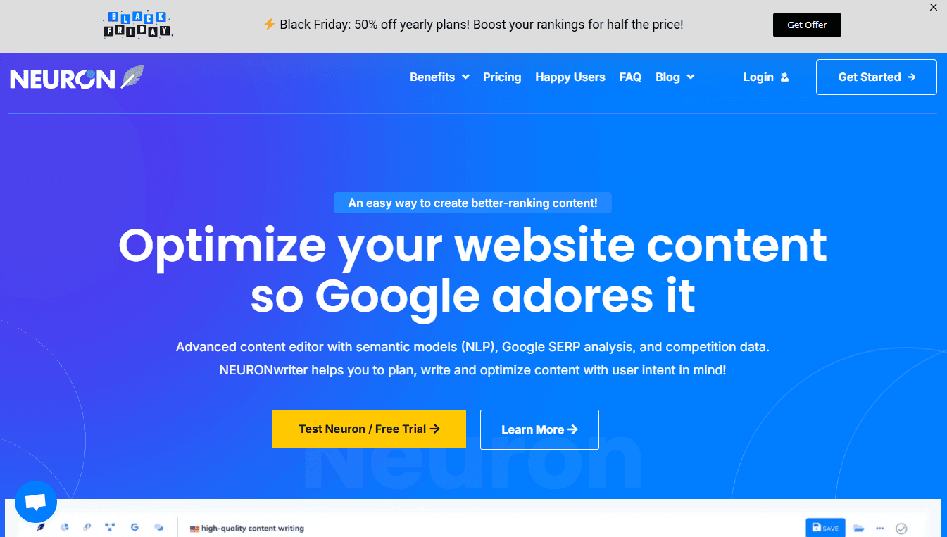NeuronWriter - Write for Google Rankings