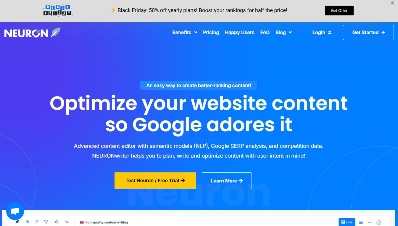 NeuronWriter - Write for Google Rankings