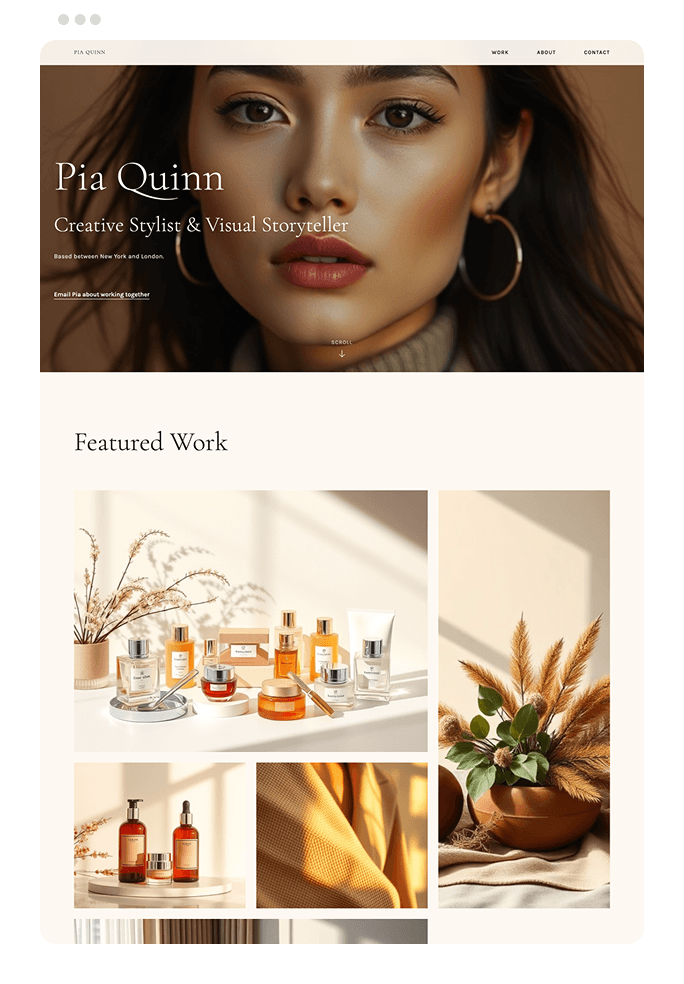 AI-generated website preview