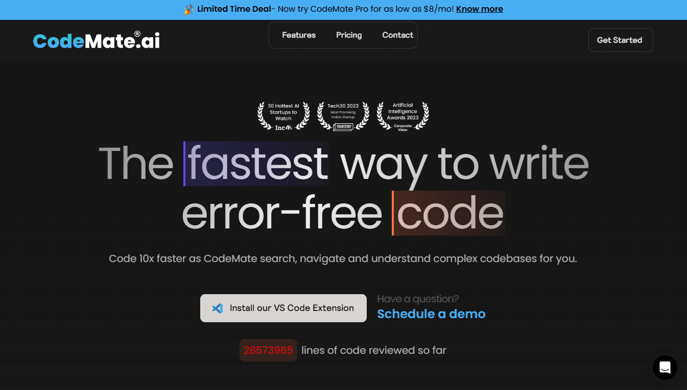 CodeMate AI - The Fastest Way to Write Error-Free Code