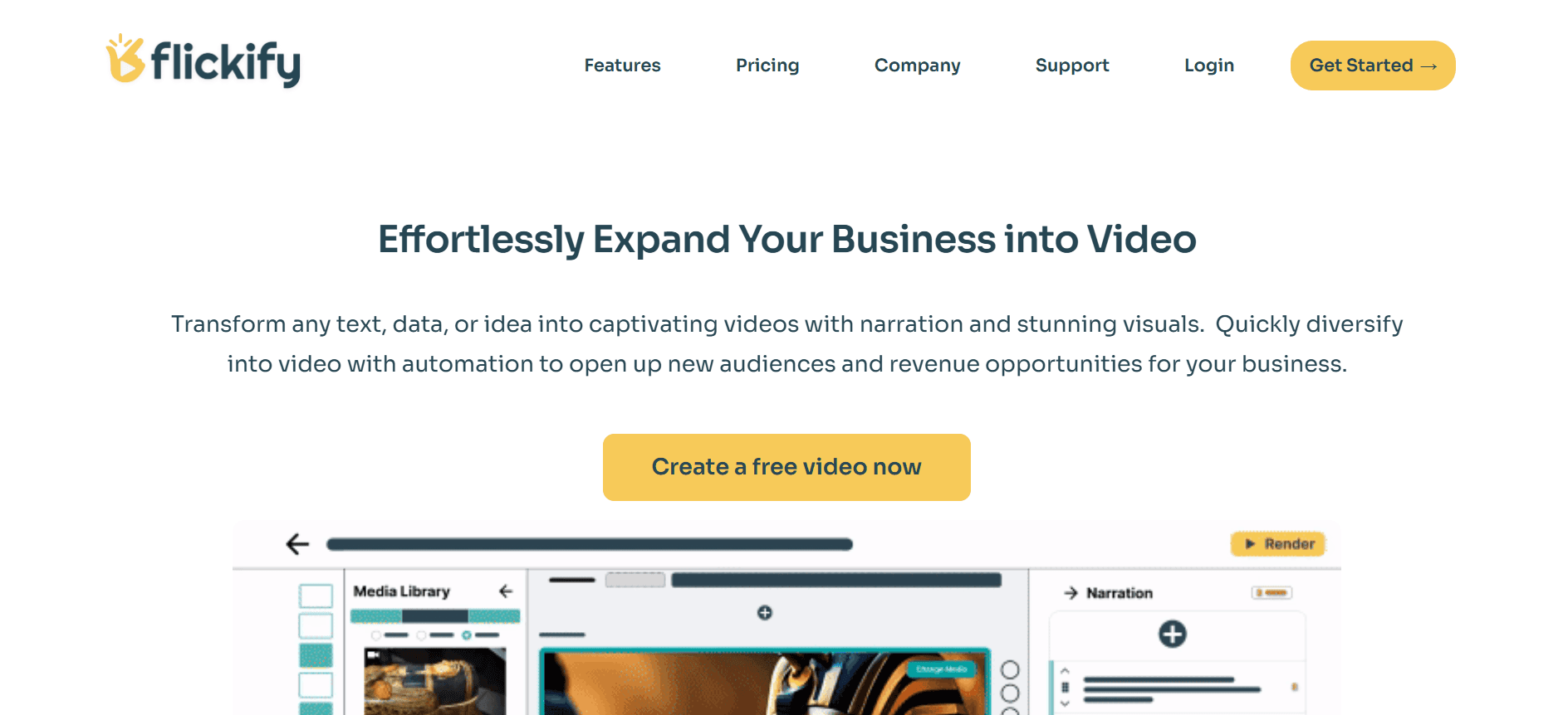 Flickify - Turn Text into Engaging Videos and Get More Views