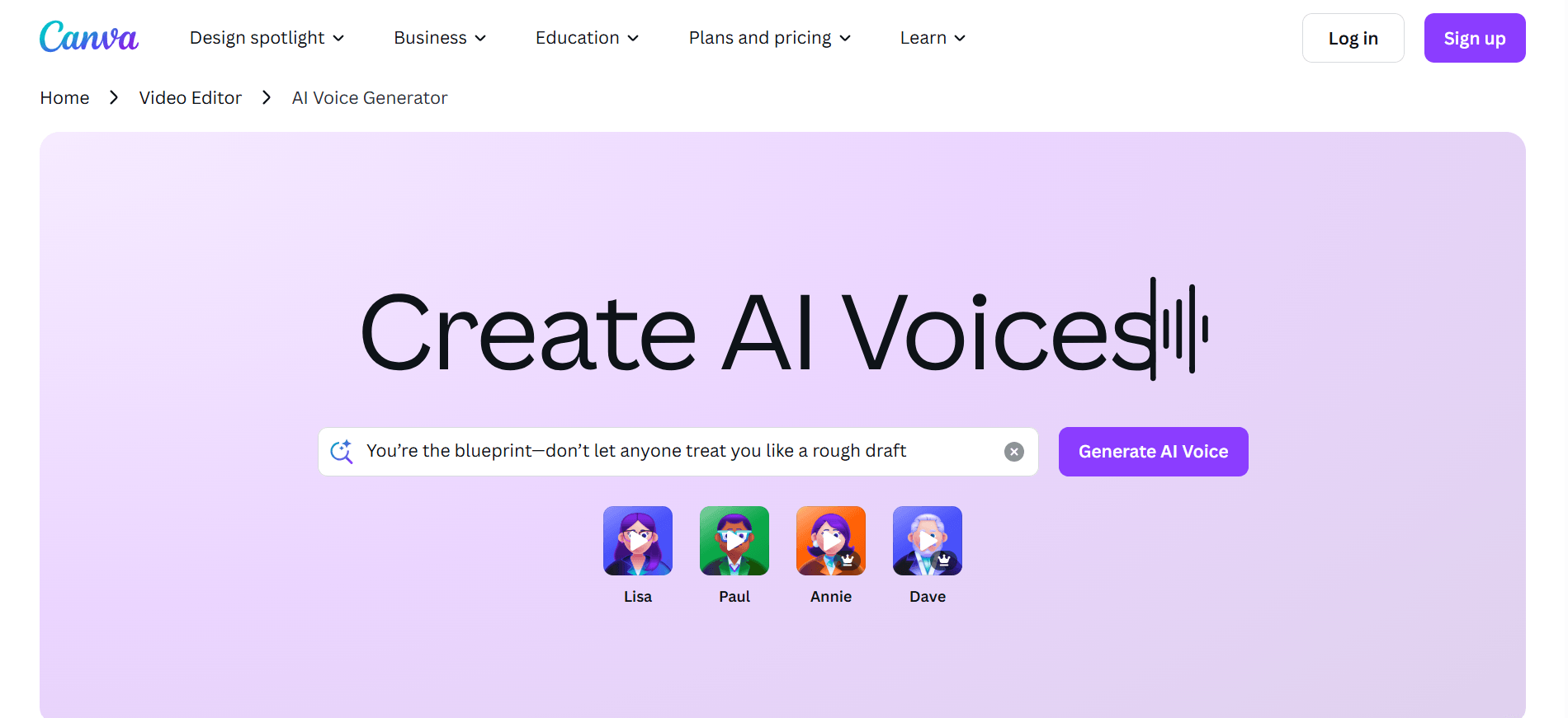Canva AI Voice Generator - Transform Your Text into Pro Voiceovers