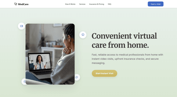 Telemedicine website template