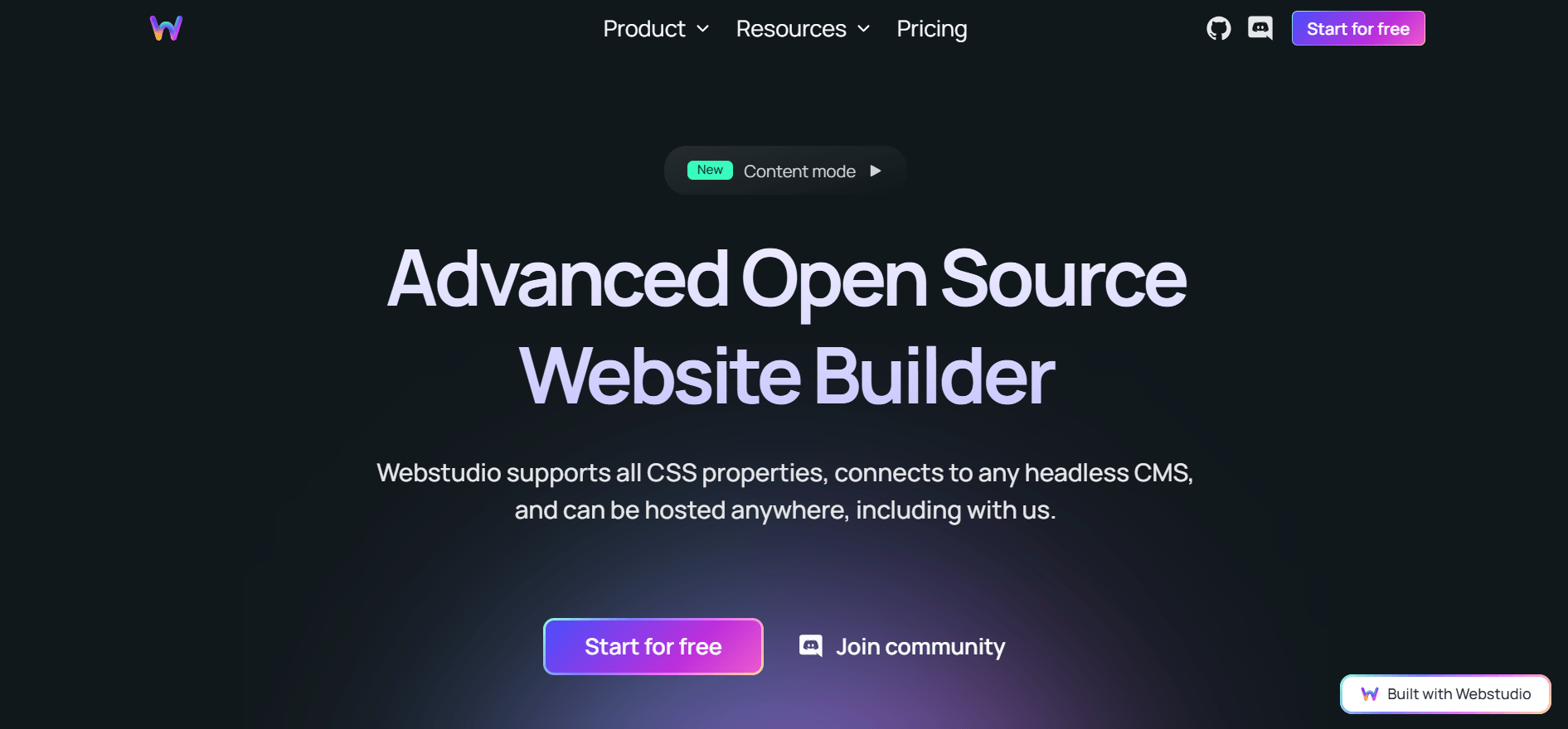 WebStudio - Open Source Website Generator