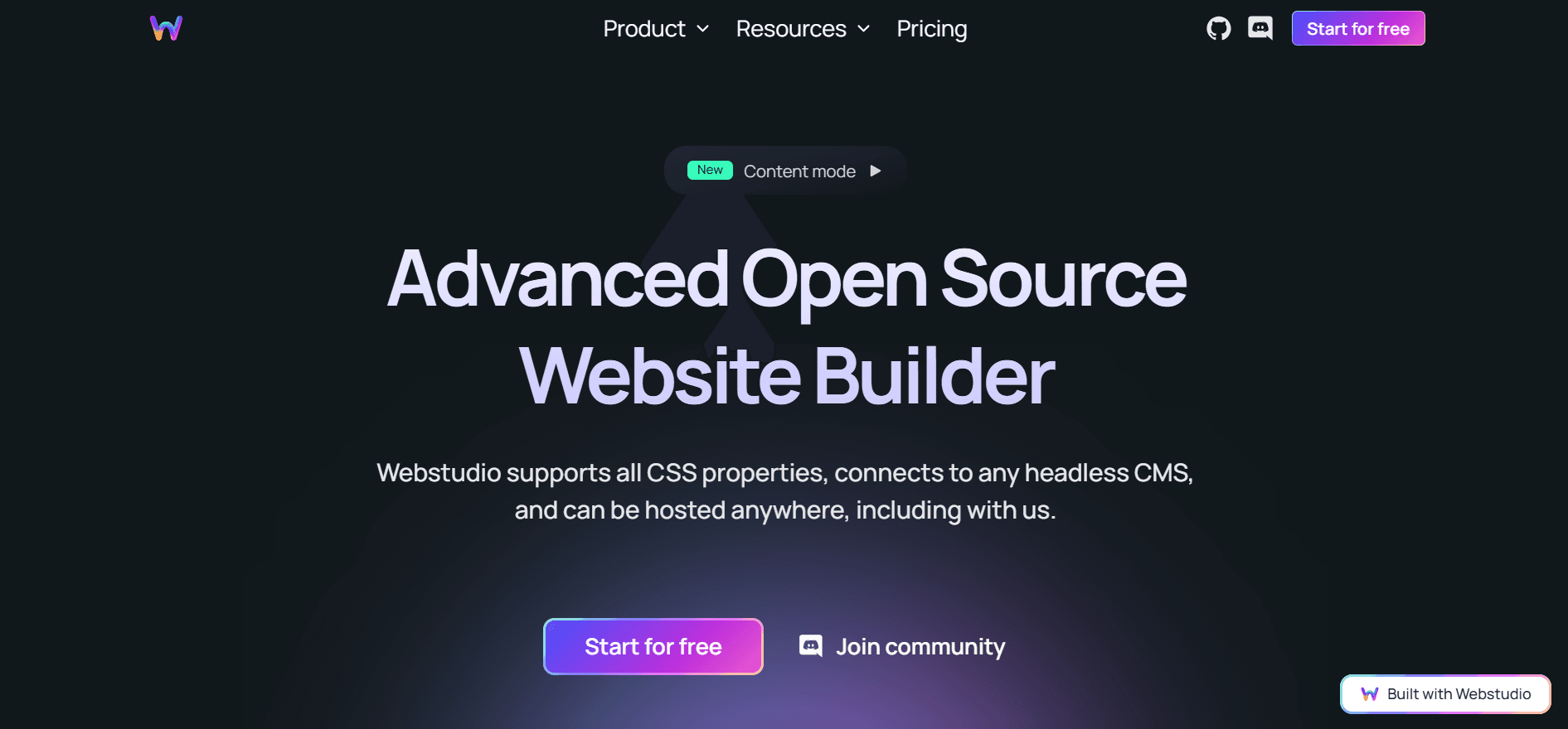 WebStudio - Open Source Website Generator