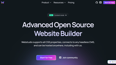 WebStudio - Open Source Website Generator
