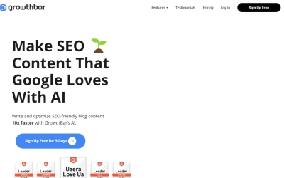 GrowthBar - AI-powered Content Generation & SEO Research