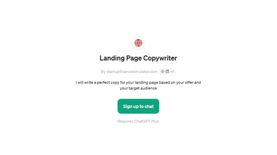 Landing Page Copywriter - Effortlessly Create Landing Page Content