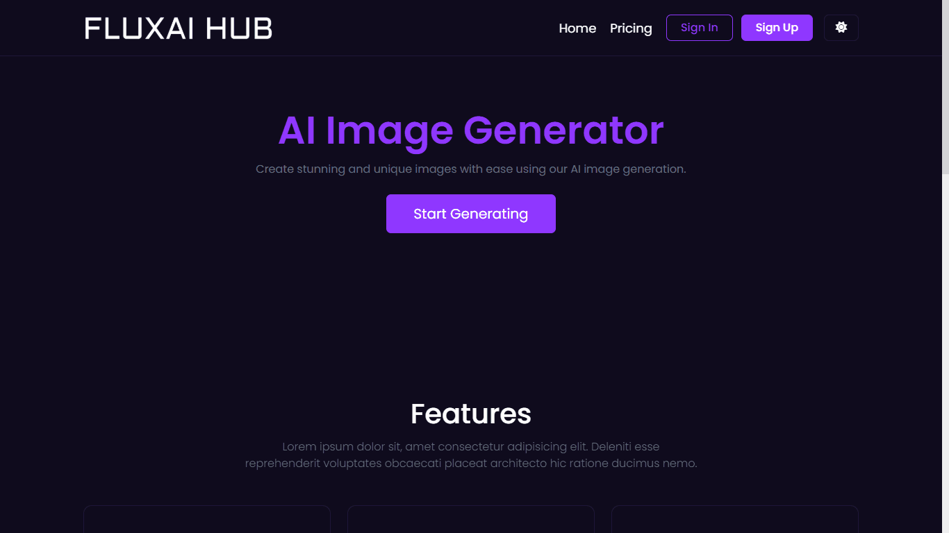 FluxAI Hub - Turn Your Ideas into Awesome Visuals