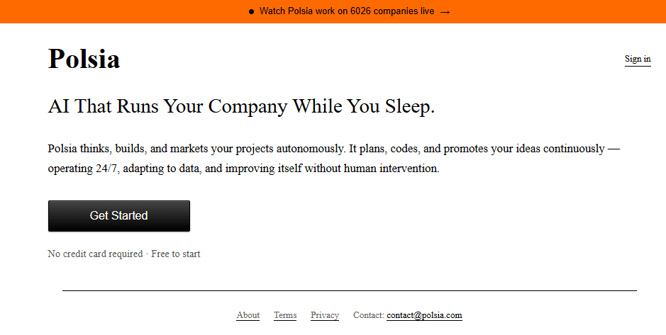 Polsia – AI-Powered App That Runs Your Company, With or Without You