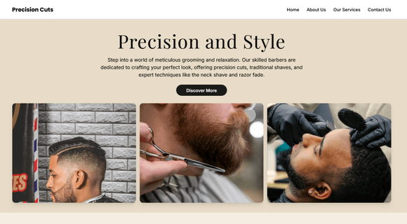 Barbershop website