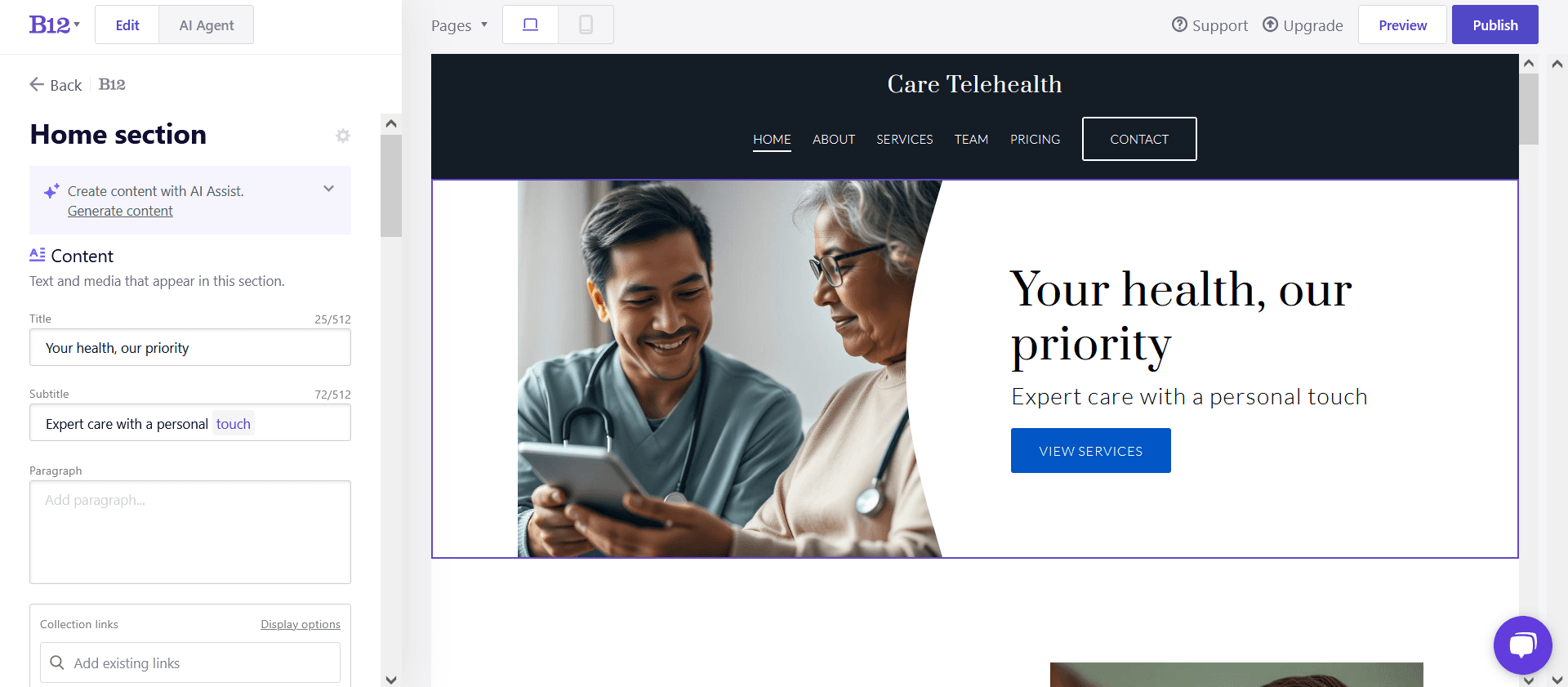 B12 - Easiest AI Website Builder for Professional Sites