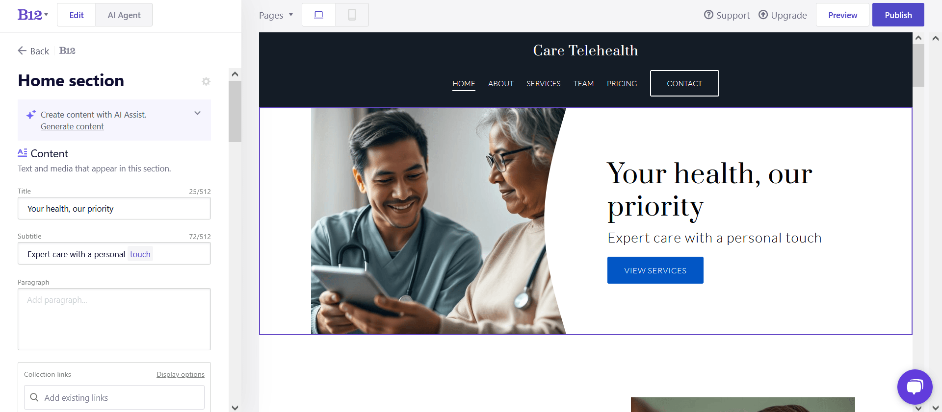 B12 - Easiest AI Website Builder for Professional Sites