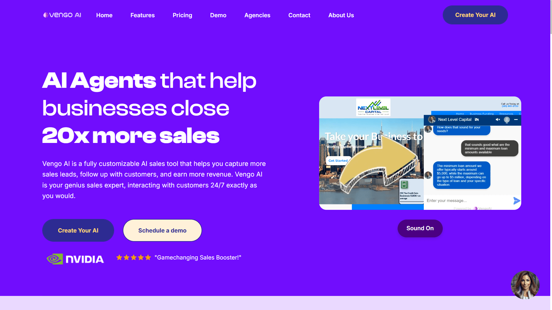 Vengo AI – AI Sales Agents That Convert More Leads