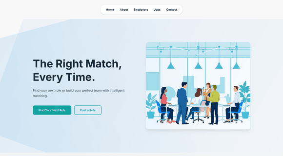 Staffing agency website