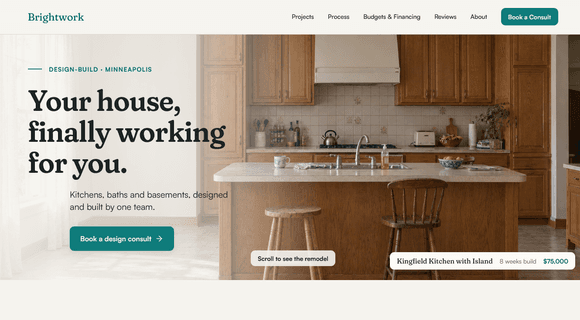Remodeling website template