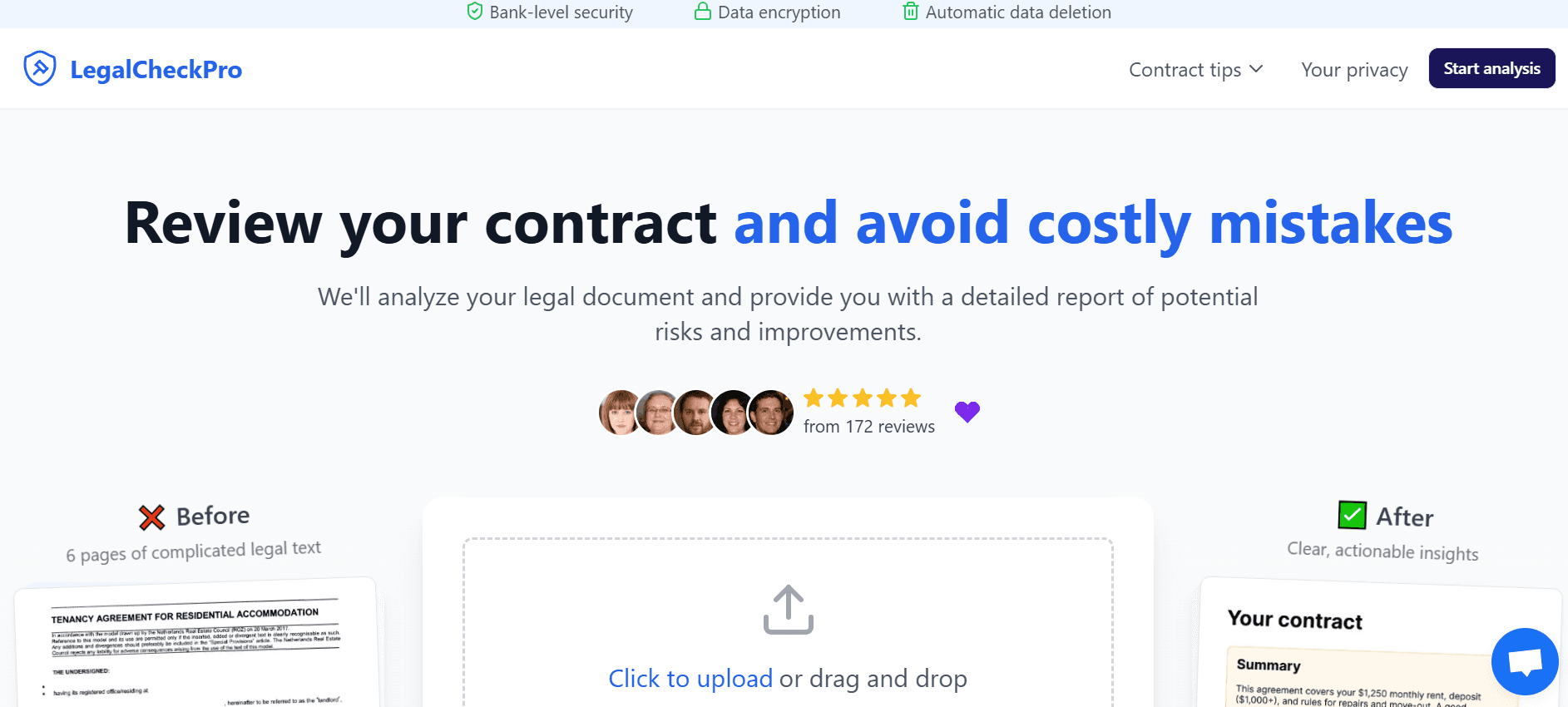 LegalCheckPro - Get Peace of Mind with AI Contract Review