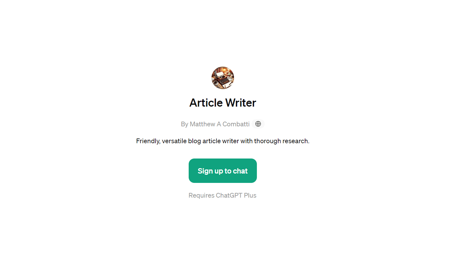 Article Writer - Create Versatile Blogs