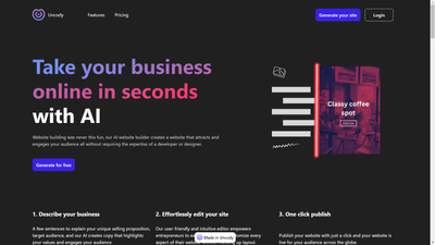 Uncody - Effortless AI Website Building for Everyone