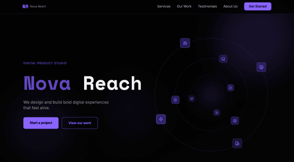 Modern website