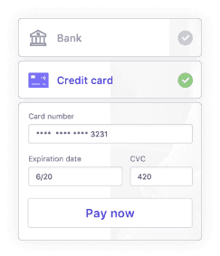 Payment for your services in just a few clicks