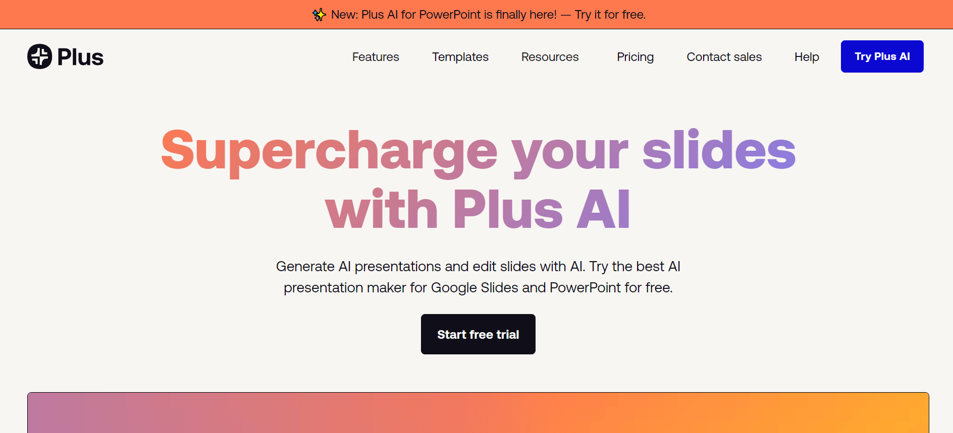 Plus AI - Generate Presentations Powered by AI