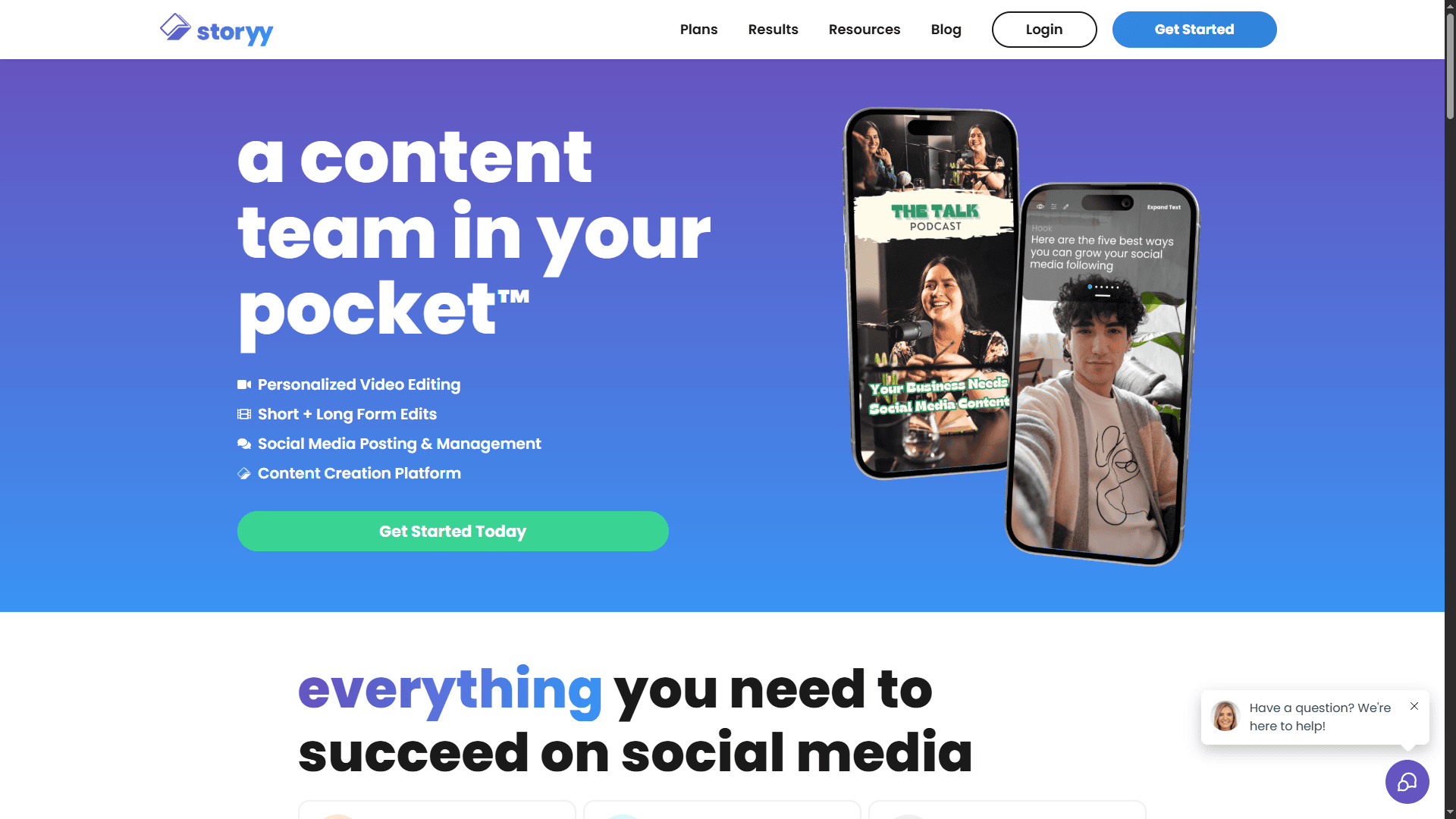 Storyy – AI-Powered Video Editing for Social Media