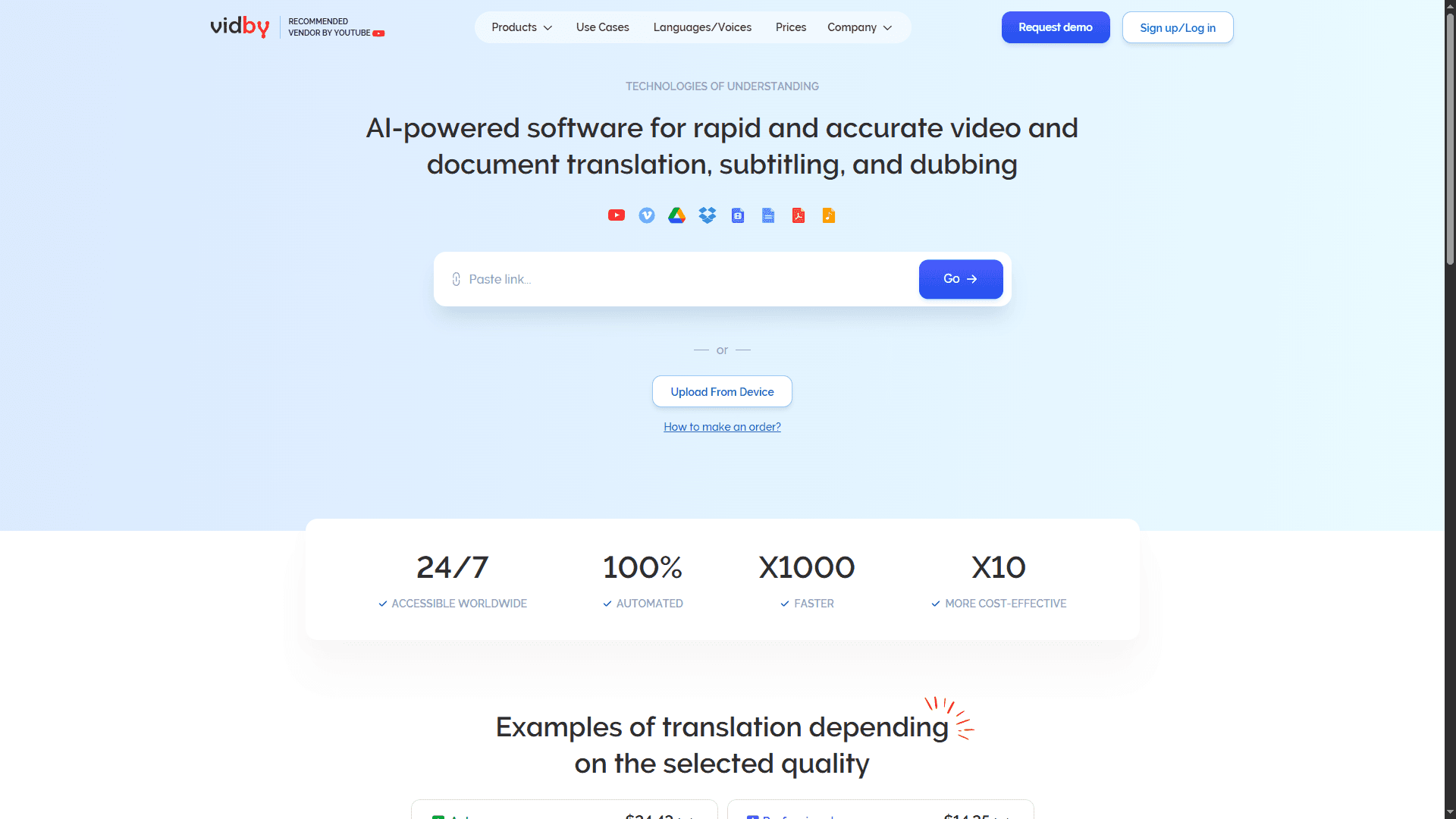 Vidby – AI Video Translation & Dubbing Tool