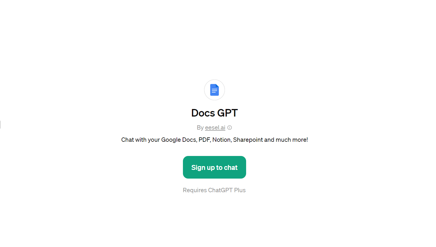 Docs GPT - Chat with Your Documents for Easy Data Collection