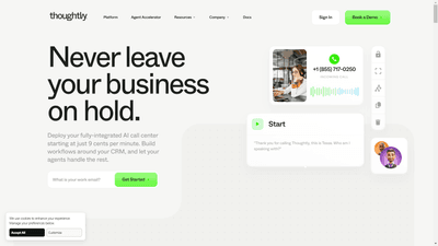 Thoughtly - AI-Powered Customer Service Automation