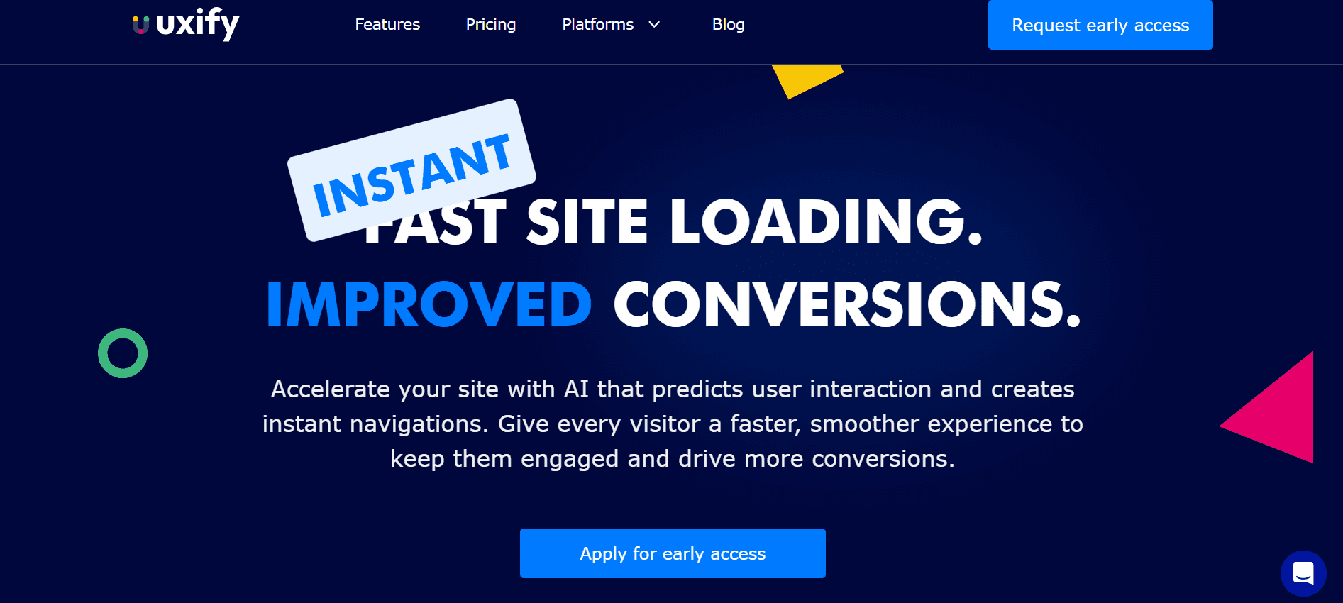 Uxify - AI-Driven Website Speed Optimization to Accelerate Conversions