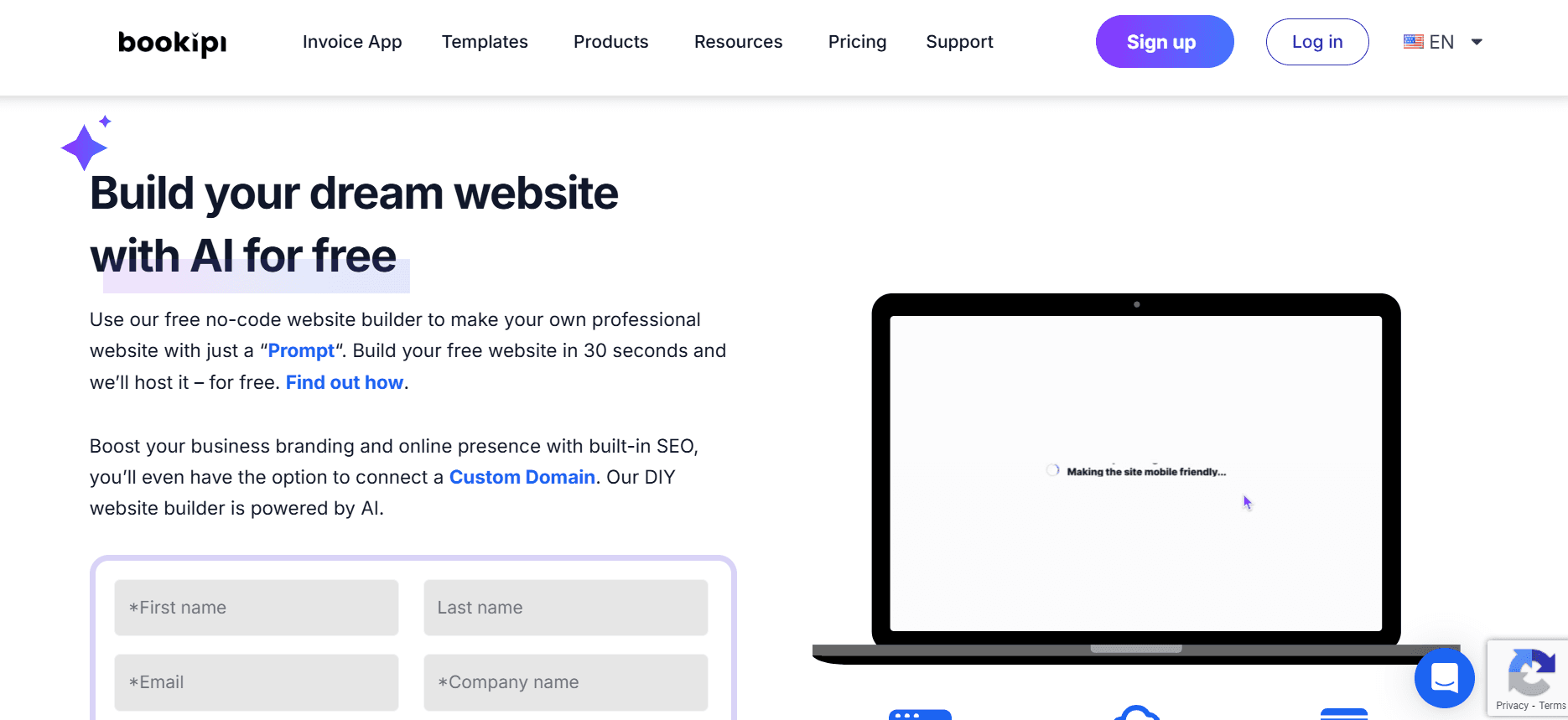 Bookipi - No-Code Website Builder
