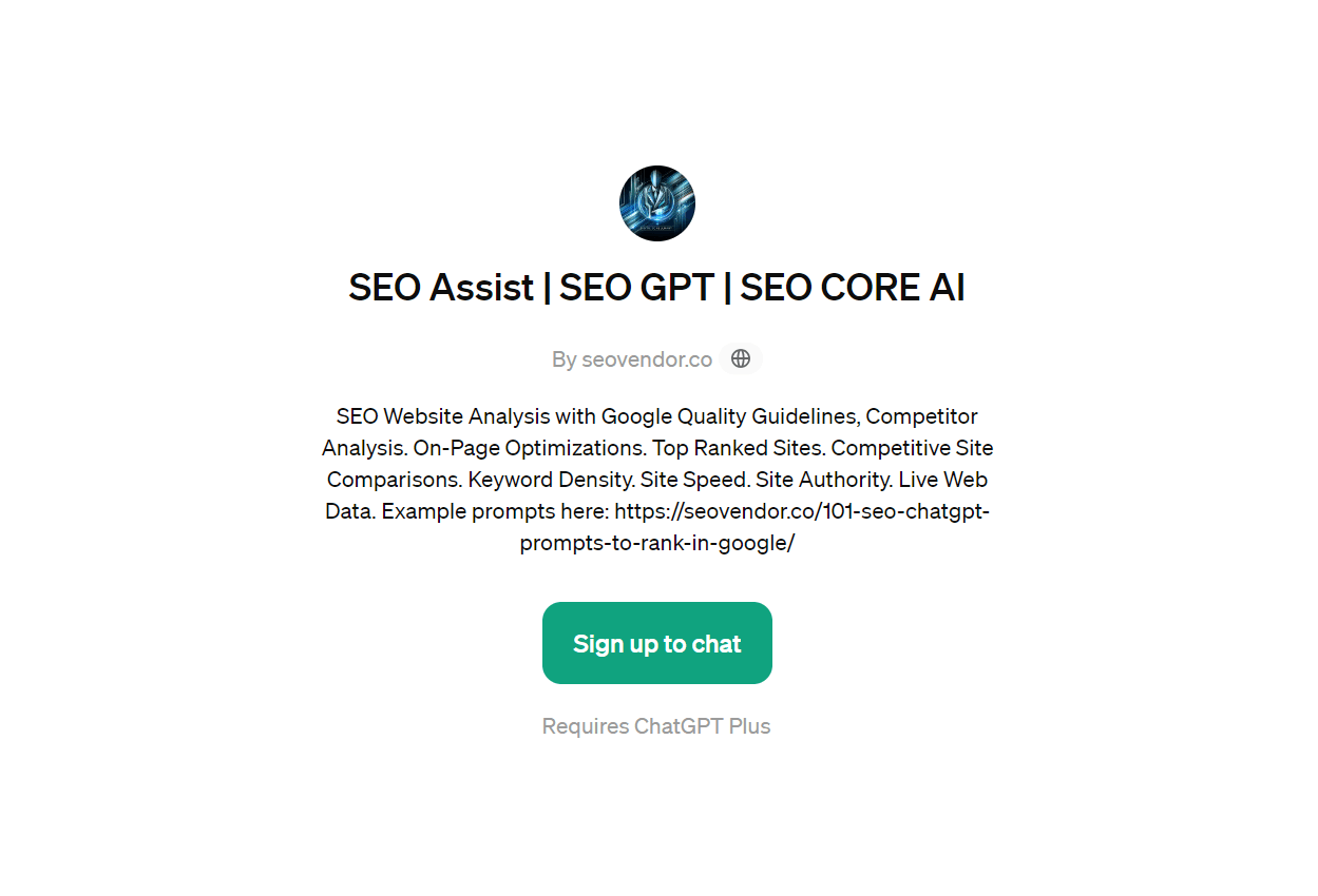 SEO Assist | SEO GPT | SEO CORE AI - for SEO Assistance