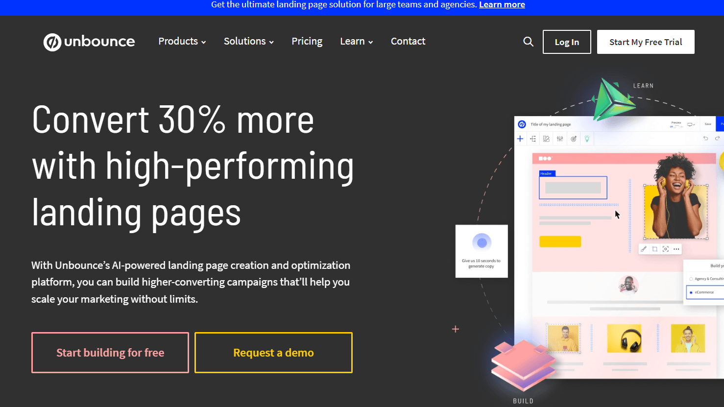 Unbounce - AI Landing Page Builder