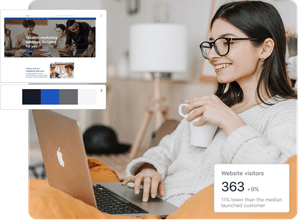 Easily design your webpage. No coding required.