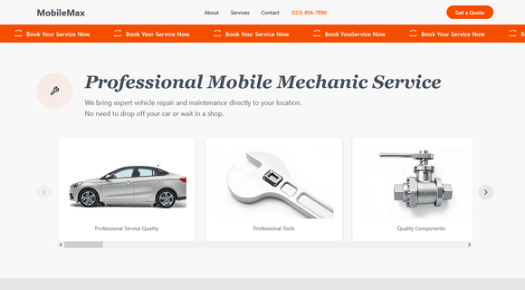 Mobile mechanic website