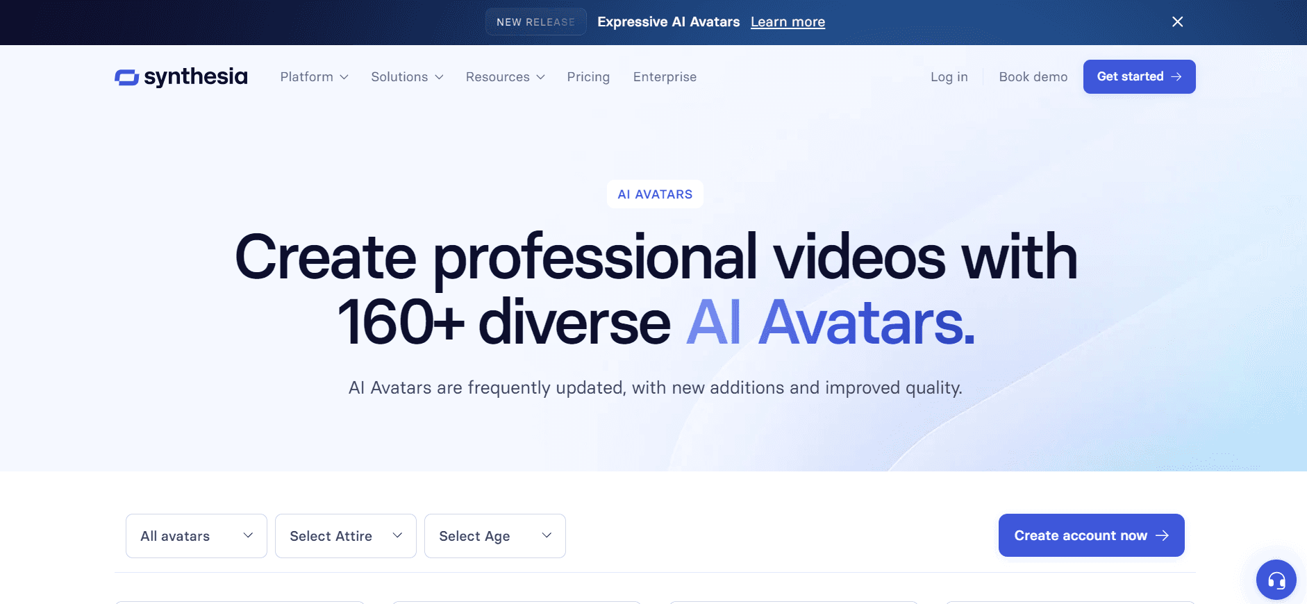Expressive AI Avatars (Synthesia) - Realistic AI Avatars for Your Videos