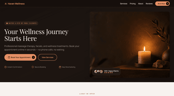Appointment booking template